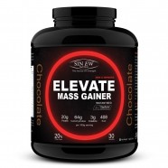 Sinew Nutrition Elevate Mass Gainer, Complex Carb & Proteins in 3:1 ratio with DigiEnzymes, 3kg / 6.6lb – Chocolate Flavor