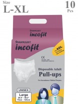 Paramount Incofit Premium Adult Pull up Diaper Pants for Men & Women, Large-XLarge, Pack of 10, Size 75cm-125cm (29.5″-49.2″) …