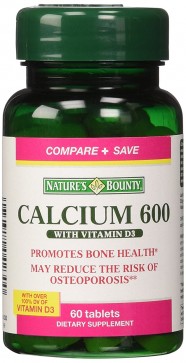 Nature’s Bounty Calcium 600 with Vit. D3 60Tabs