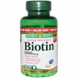 Nature’s Bounty Super Potency Biotin 5000 mcg