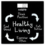 Healthgenie Digital Weighing Scale – Healthy Living (Black)
