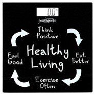 Healthgenie Digital Weighing Scale – Healthy Living (Black)