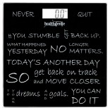 Healthgenie Digital Weighing Scale – Never Quit (Black)