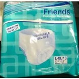 Friends Pull Ups Adult Diapers-Large-Xtra Large-Pack of 10