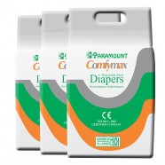 Paramount Comfymax Premium Adult Diaper, Extra Large – Pack of 30, (127cm-170cm | 50″-67″)