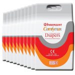 Paramount Comfymax Premium Adult Diapers, Medium – Pack of 100, (71cm-101cm | 28″-40″)
