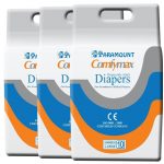 Paramount Comfymax Premium Adult Diapers, Large – Pack of 30, (101cm-150cm | 40″-59″)