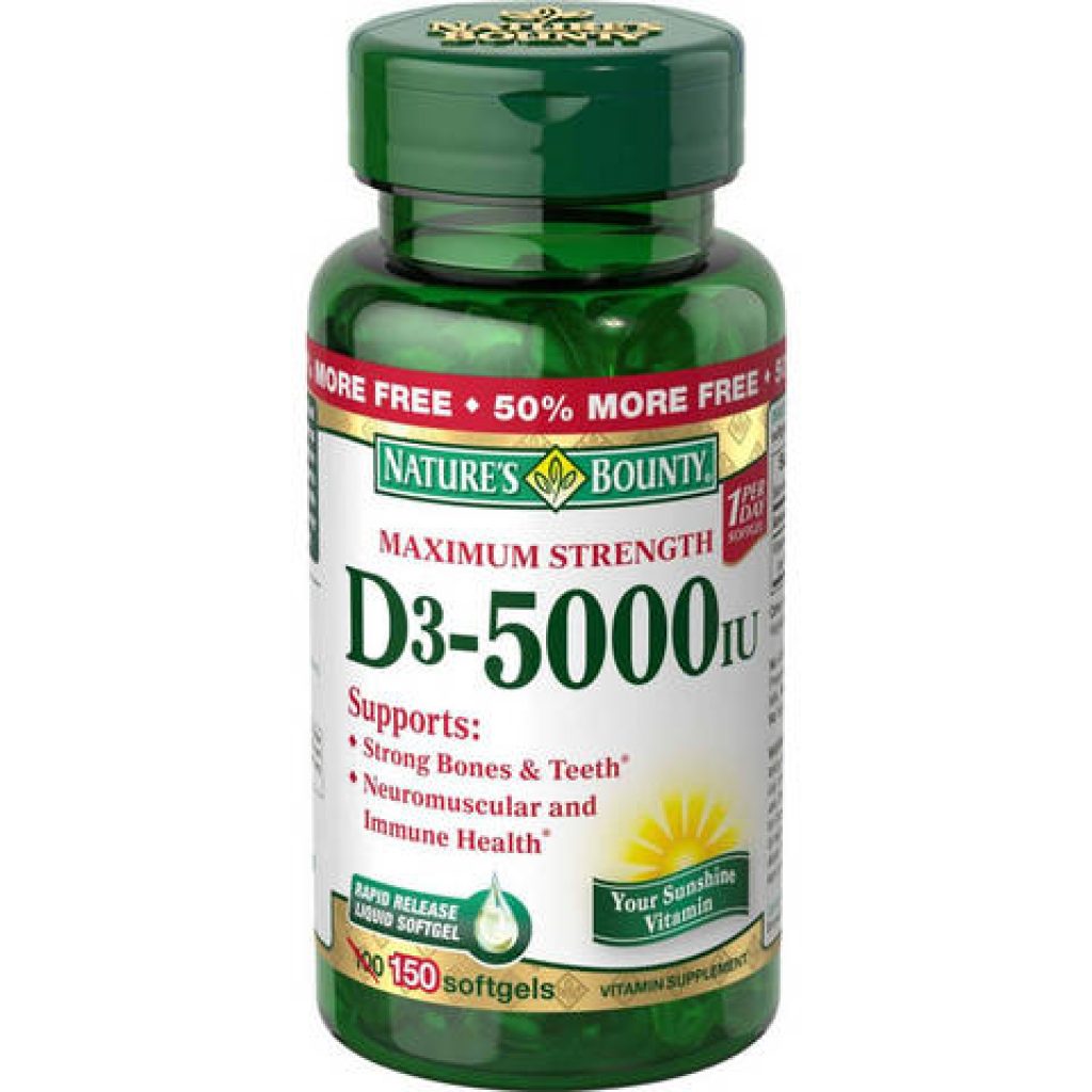 Compare & Buy Nature's Bounty Vitamin D3 5000 IU Online In India At