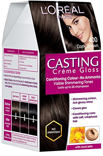 L’Oreal Paris Casting Creme Gloss Hair Color Dark Brown 400 150ml