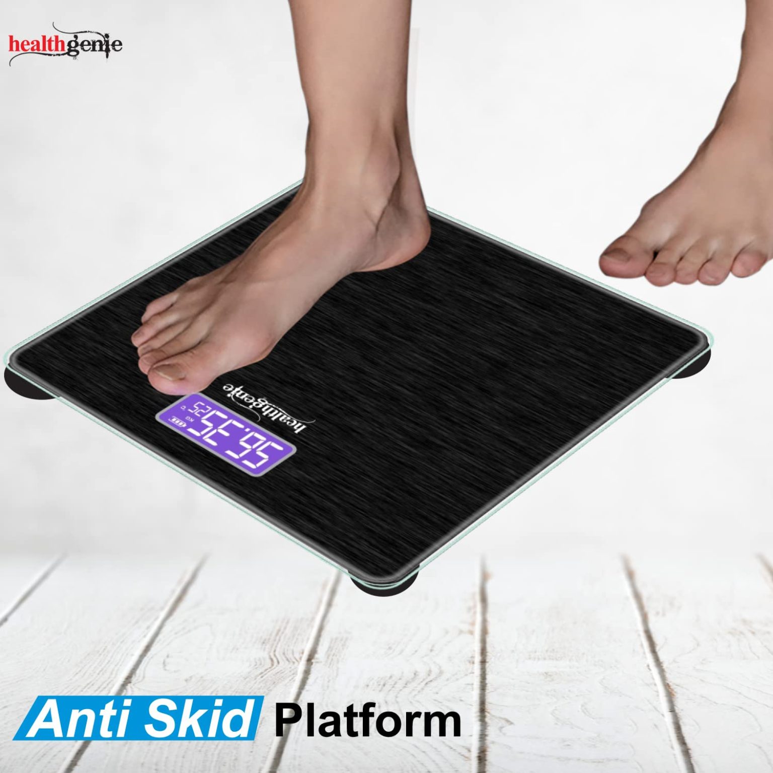 Compare & Buy Healthgenie Digital Weight Machine For Body Weight Thick Tempered Glass LCD