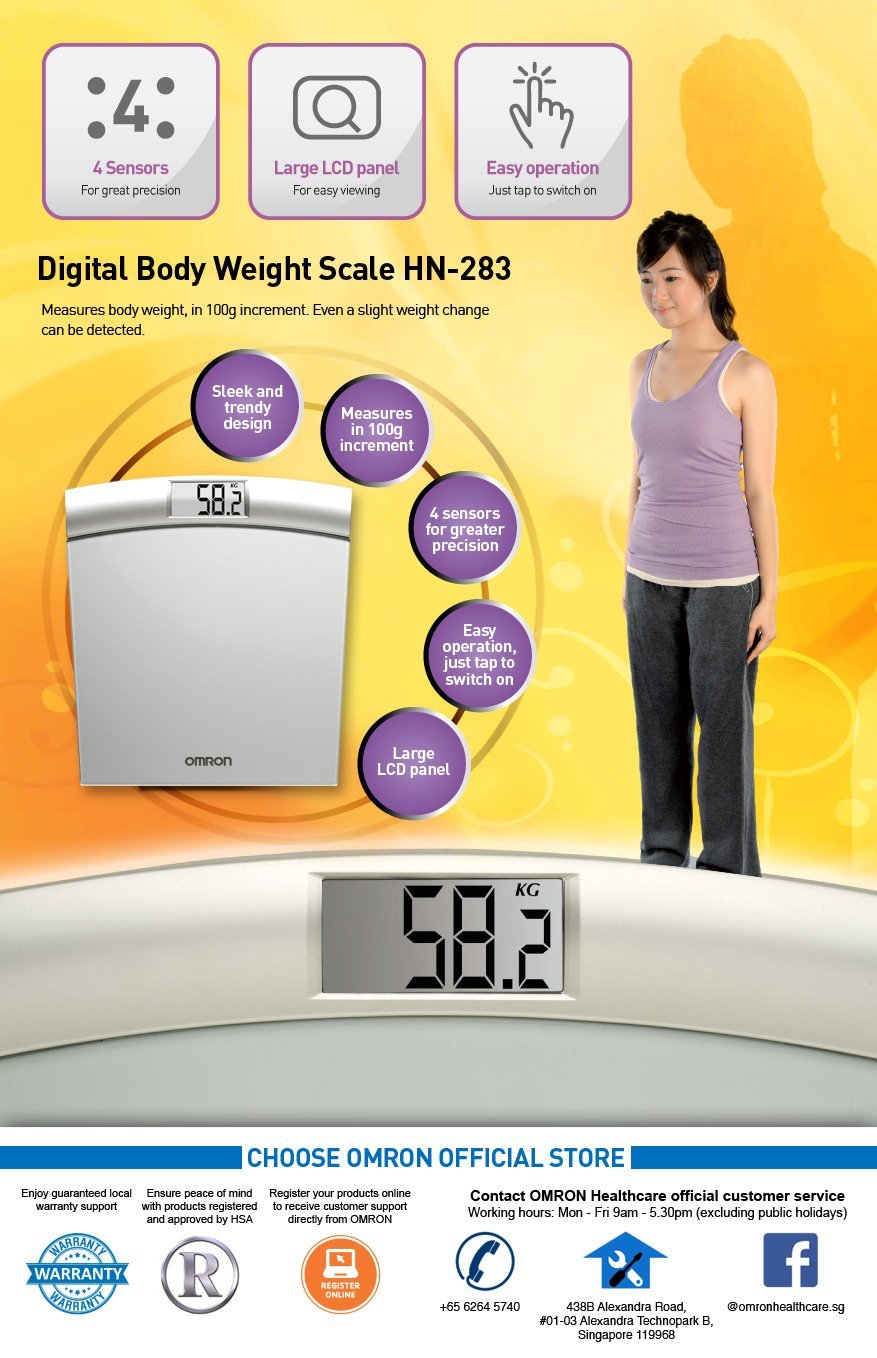 Compare & Buy Omron Weight Scale HN283 Online In India At Best Price