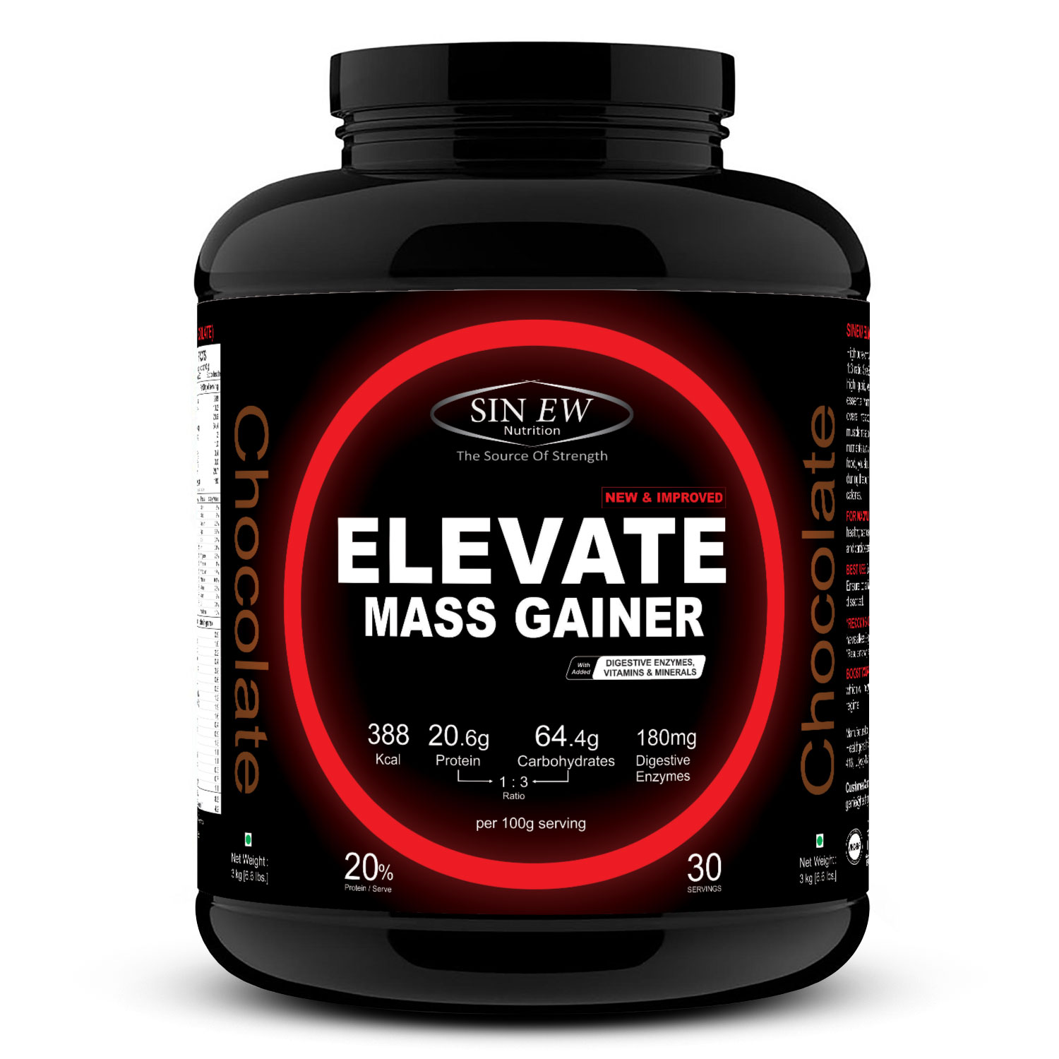 Mass Gainer Chocolate 3kg F