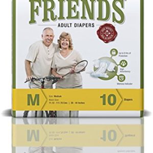 Friends Adult Diaper-Easy-Medium-Pack of 10