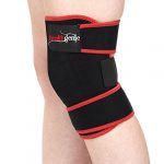 Healthgenie Adjustable Knee Support, Free Size Fits Most (Black) | Elastic and Durable Neoprene | Reduces Risk of Injury & Joint Pain