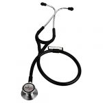 Healthgenie Cardiology SS Double Diaphragm Stethoscope HG-403B (Black)