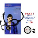 Healthgenie Doctors Dual Stainless Steel stethoscope HG-301B (Black)