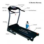 Healthgenie Drive 4012M Motorized Treadmill with Silicone Lubricant 550ml, Manual Incline & Max Speed 14 Kmph – 12 Months Warranty