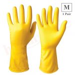 Healthgenie Flocklined Household Multi-Purpose Glove, Medium (1 Pair)