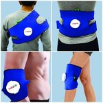 Healthgenie Hot and cold -4 Way uses with Belt Knee, Calf & Thigh Support (Free Size, Blue)