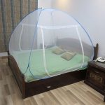 Healthgenie Foldable Mosquito Net Double Bed – Blue With Repair Kit of 7 Patches Included