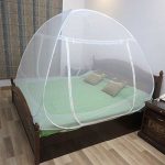 Healthgenie Foldable Mosquito Net Double Bed – White, With Repair Kit of 7 Patches Included