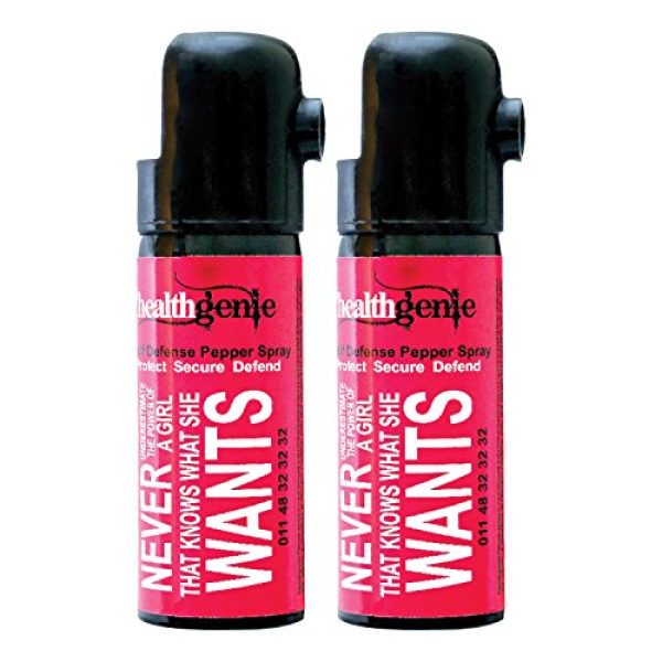 Compare & Buy Healthgenie Pepper Spray, upto 10 feet range, 35 gms of dispensable pepper spray