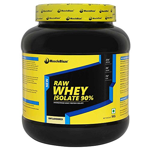 MuscleBlaze Raw Whey Isolate, 2.2 lb Unflavoured
