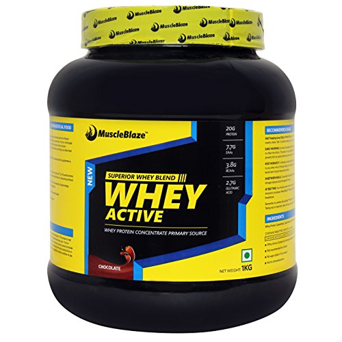 MuscleBlaze Whey Active, Chocolate 1 kg / 2.2 lbs
