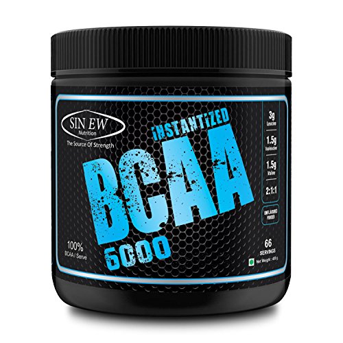 Sinew Nutrition Instantized BCAA 2:1:1, 400gm/0.88lb (Unflavoured)