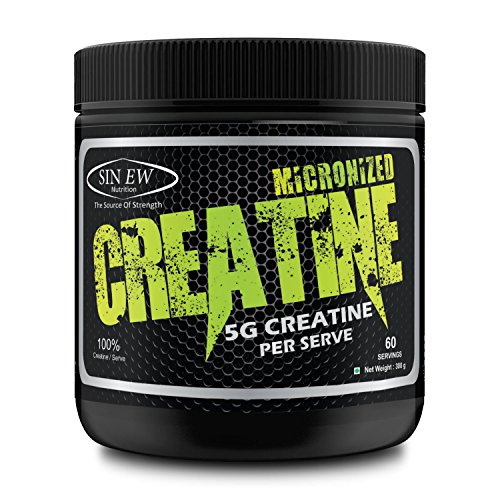 Sinew Nutrition Micronised Creatine Monohydrate – 300g / 0.66 lb (Unflavoured)