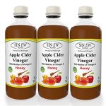 Sinew Nutrition Raw Apple Cider Vinegar (Unfiltered & Unpasteurised) with strand of Mother and Honey 500ml (Pack of 3)