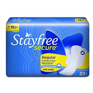 Stayfree Secure Cottony Soft Regular With Wings 20s