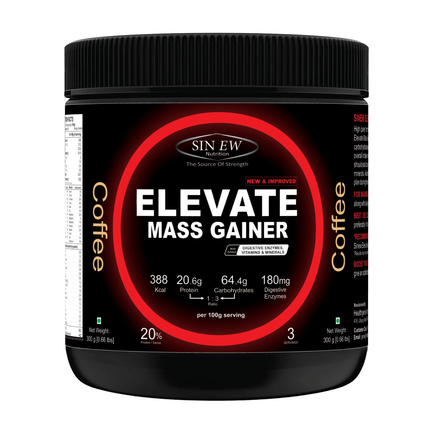 Mass Gainer Coffee 300 F