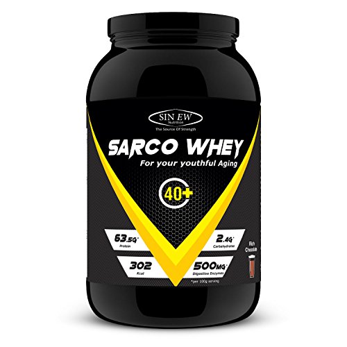Sinew Nutrition Sarco Whey Protein With Digestive Enzyme 1 Kg (rich Chocolate)