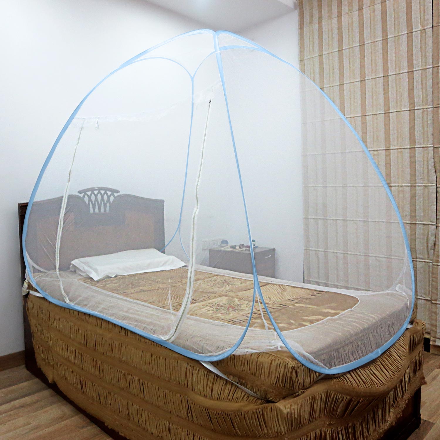 Mosquito Net Single Bed Blue