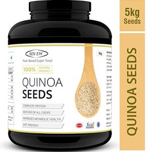 Sinew Nutrition Gluten Free White Quinoa Seeds, 5 Kg