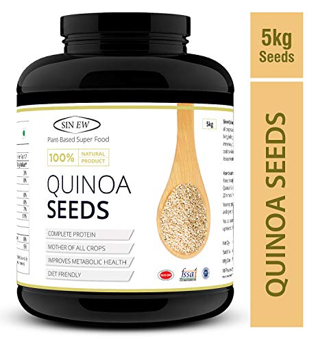 Sinew Nutrition Gluten Free White Quinoa Seeds, 5 Kg