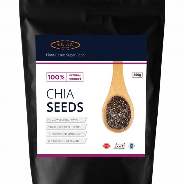 Compare & Buy Sinew Nutrition Chia Seeds, Protein & Fibre Rich 400gm