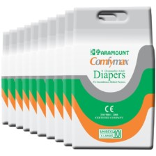 Paramount Comfymax Premium Adult Diaper, Extra Large – Pack of 100, (127cm-170cm | 50″-67″)