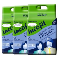Incofit Adult Diapers (Premium)-Large pack of 30