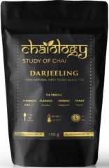 Chaiology Darjeeling Black Tea, 100g (50 Cups) | 100% Natural Loose Leaf Tea