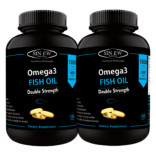 Sinew Nutrition Omega 3 Fish Oil (300EPA & 200DHA) 1000mg (Double Strength) – 120 Softgels (Pack of 2)