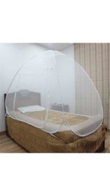 Healthgenie Foldable Mosquito Net Single Bed – White, With Repair Kit of 7 Patches Included