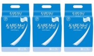 Kare Med Adult Diapers – Medium 10’s Pack Size 76cm – 114cm (30″- 45″) (Pack of 3)