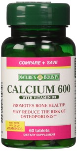 Nature’s Bounty Calcium 600 with Vit. D3 60Tabs