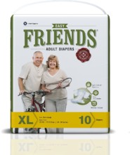 Friends Adult Diaper (Basic) Extra Large (10 Count)