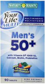 Nature’s Bounty Your Life Multi Men’s 50+ 90 tabs