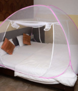 Classic Mosquito Net Double Bed (pink)