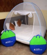 Classic Mosquito Net Double Bed (Blue)