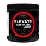 Sinew Nutrition Elevate Mass Gainer, Complex Carb & Proteins in 3:1 ratio with DigiEnzymes, 300gm / 0.66lb – Chocolate Flavor